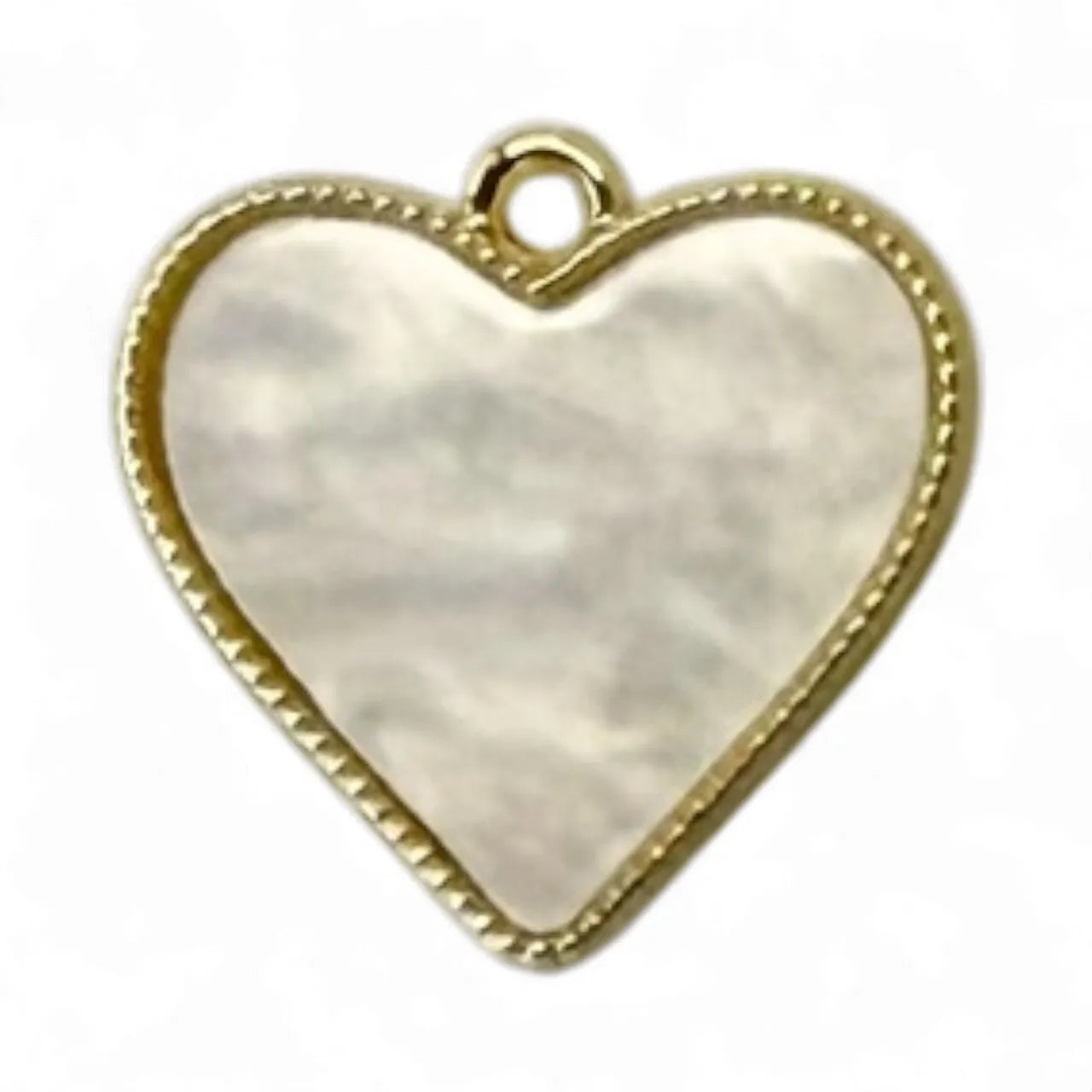 Pearl heart charm