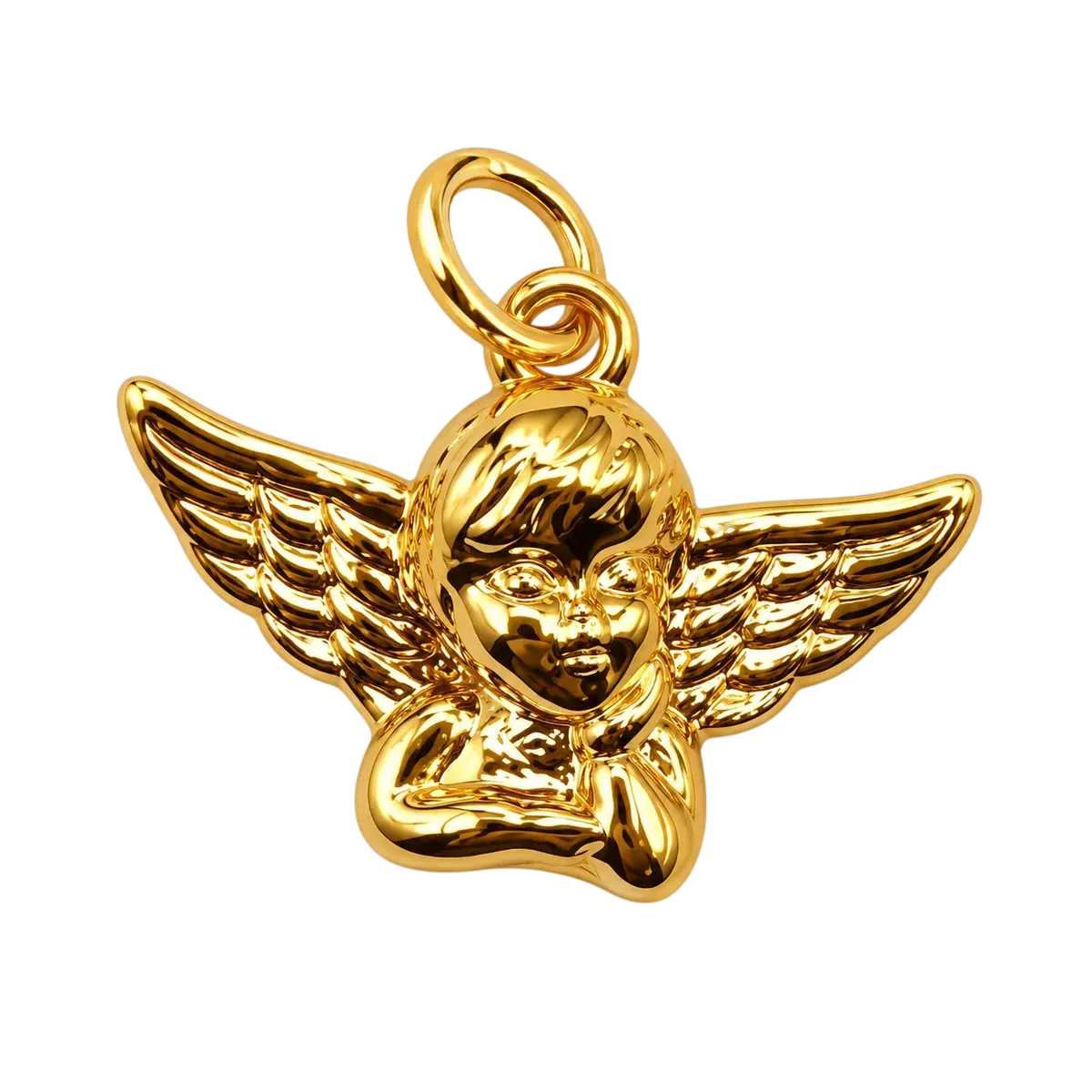 Small Gold Angel Charm