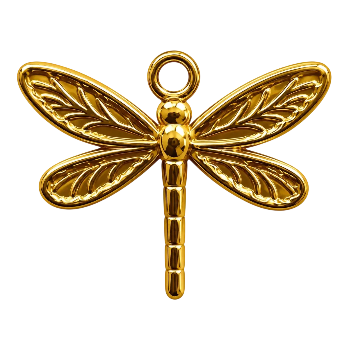 Gold Dragonfly Charm