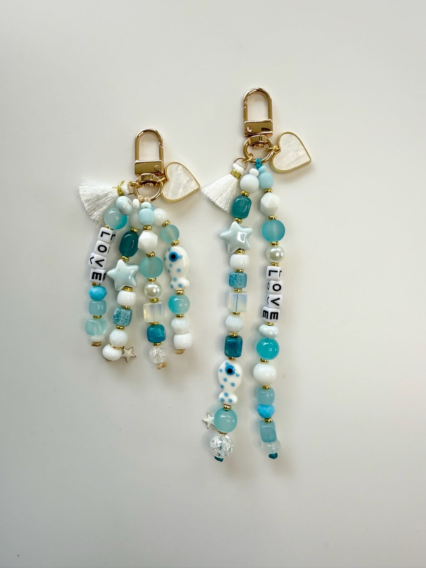 Azure Calm Keychain – Blue Tranquility