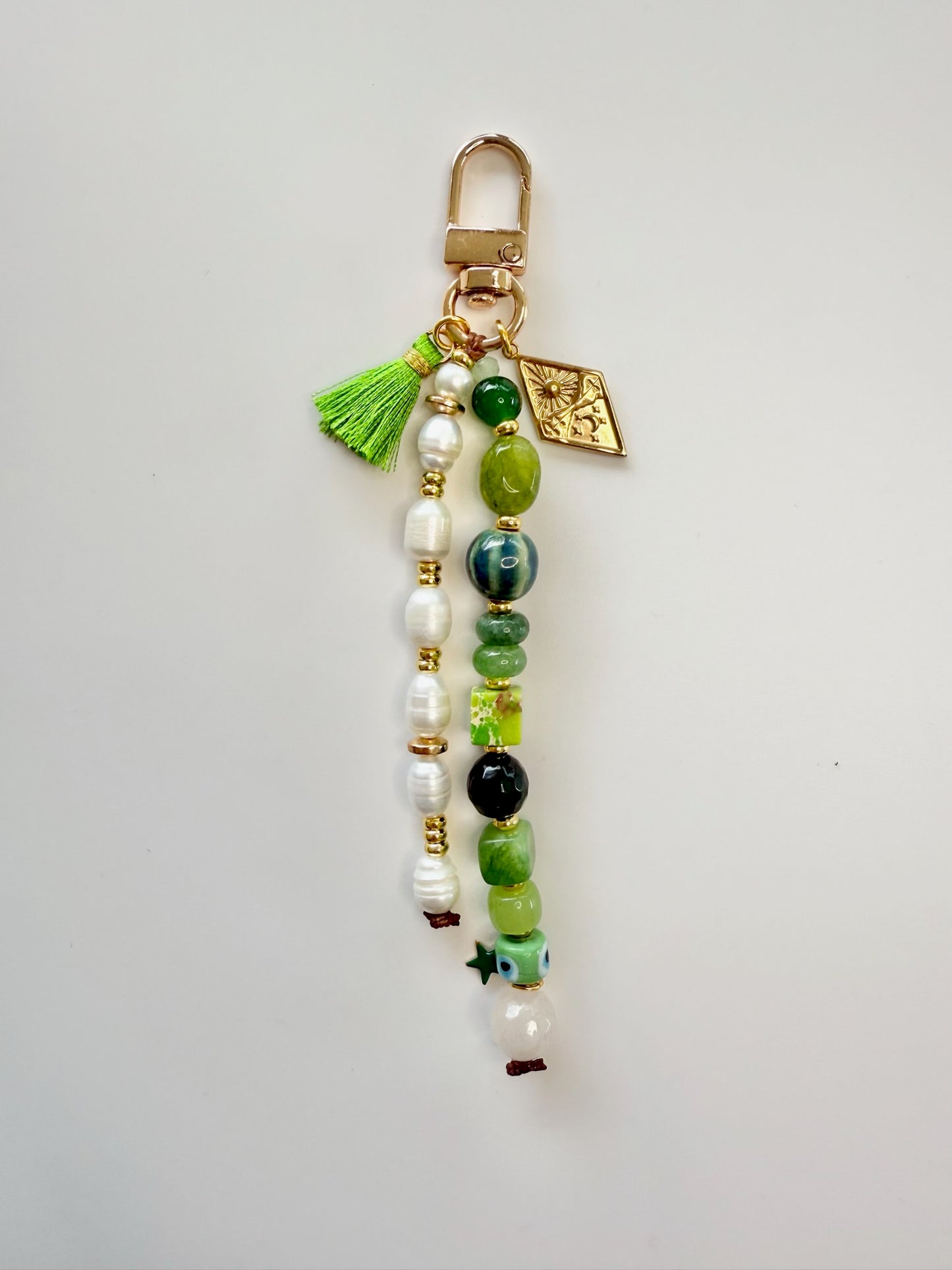 Verdant Pearl Keychain