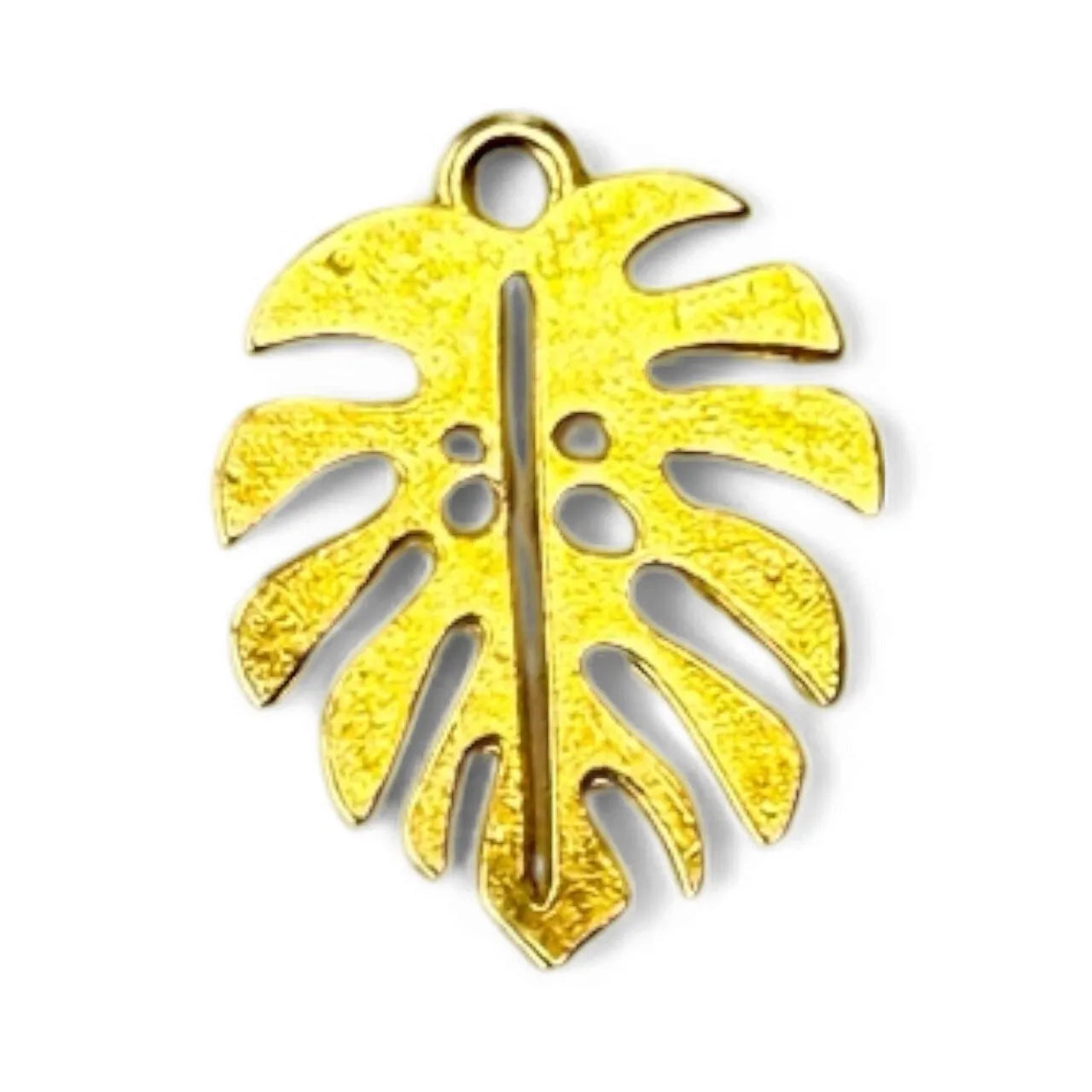 Monstera leaf charm