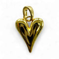 gold puffy heart