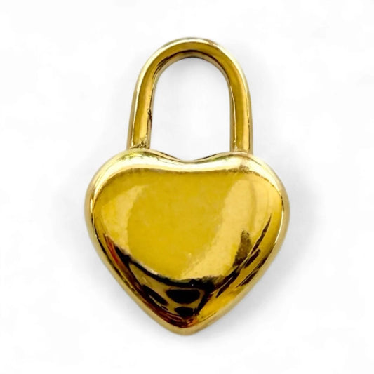 Heart lock charm