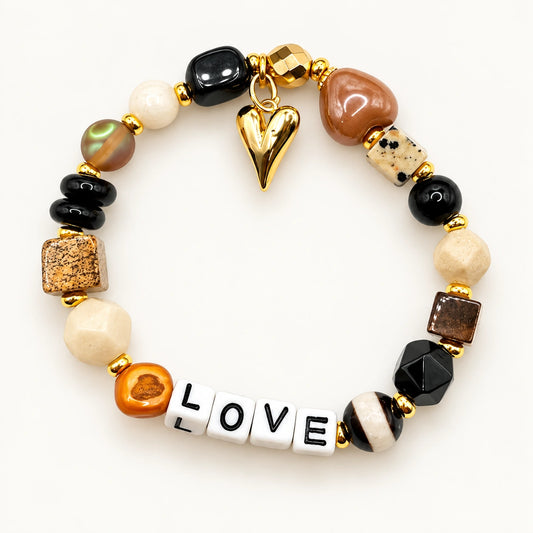 Golden Earth Bracelet handmade beaded bracelet
