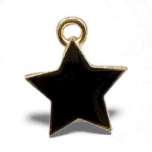 Black star charm