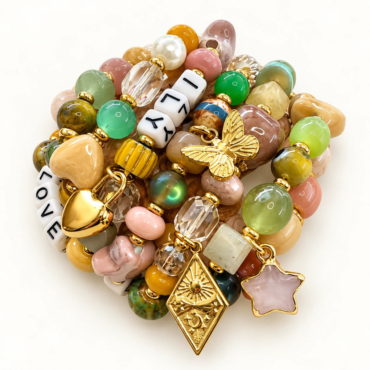 Boho Love Beaded Bracelet handmade beaded bracelet