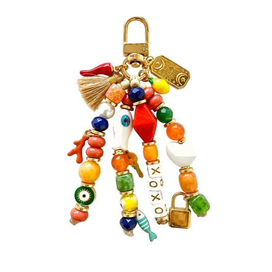 LIMITED EDITION: Italian Summer Aperol-Inspired Keychain | Mediterranean Bag Charm