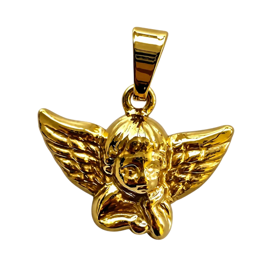 Large Gold Angel Charm