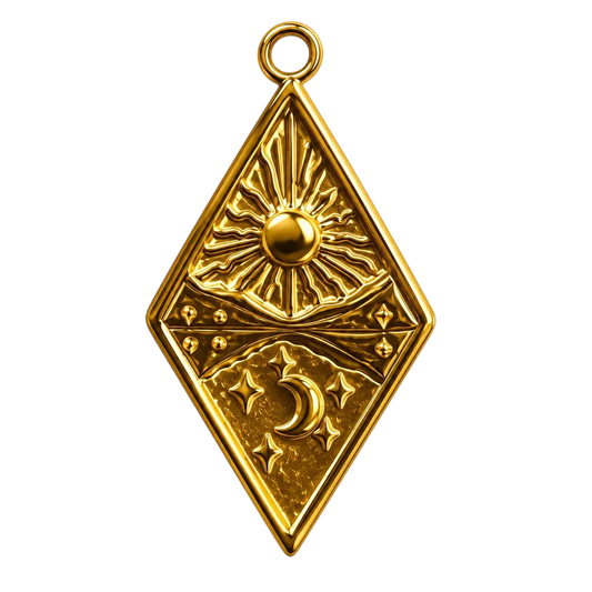 Gold Celestial Diamond Charm