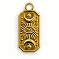 rectangle moon with eye charm