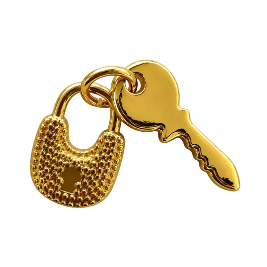 Small Lock and Key Charm