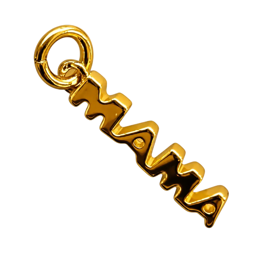 Small Gold Mama Charm