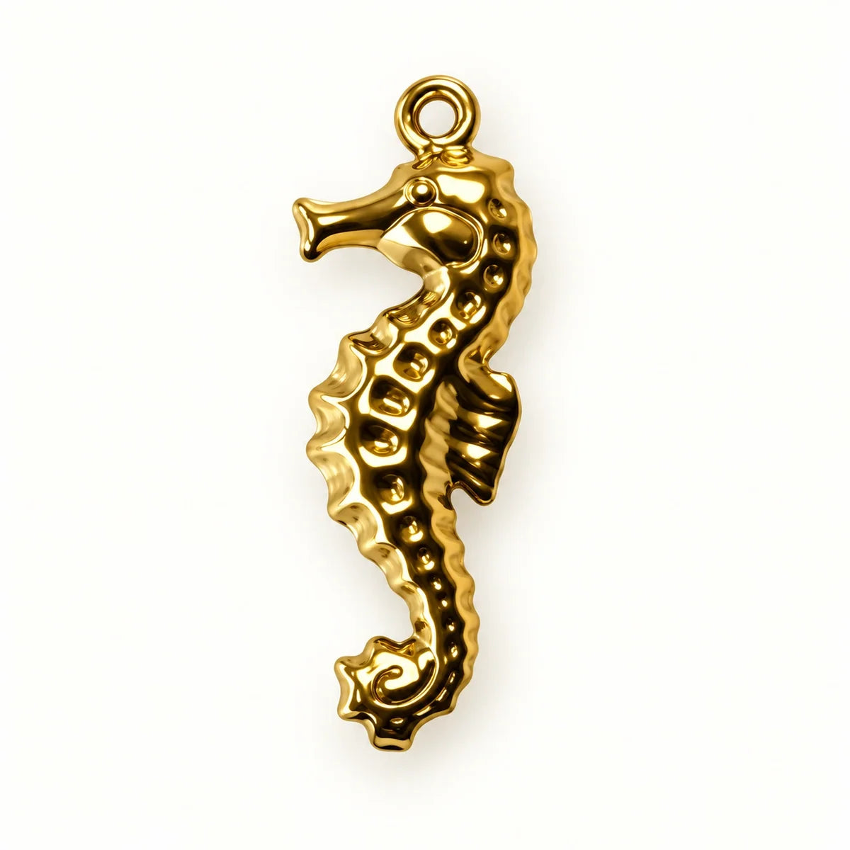 Gold Seahorse Charm