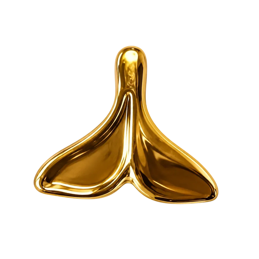 Gold Whale Tail Charm