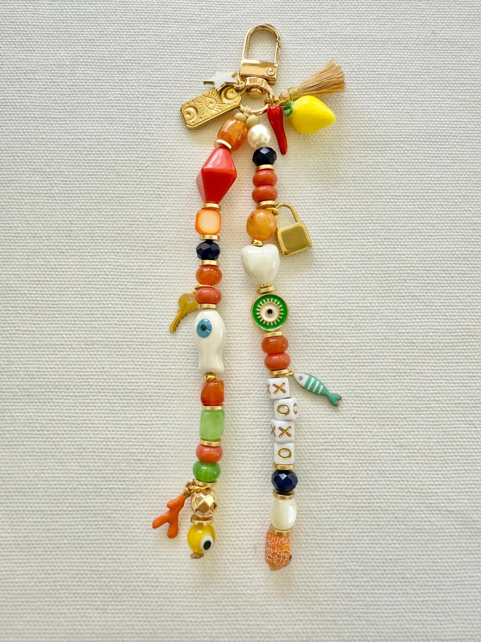 LIMITED EDITION: Italian Summer Aperol-Inspired Keychain | Mediterranean Bag Charm