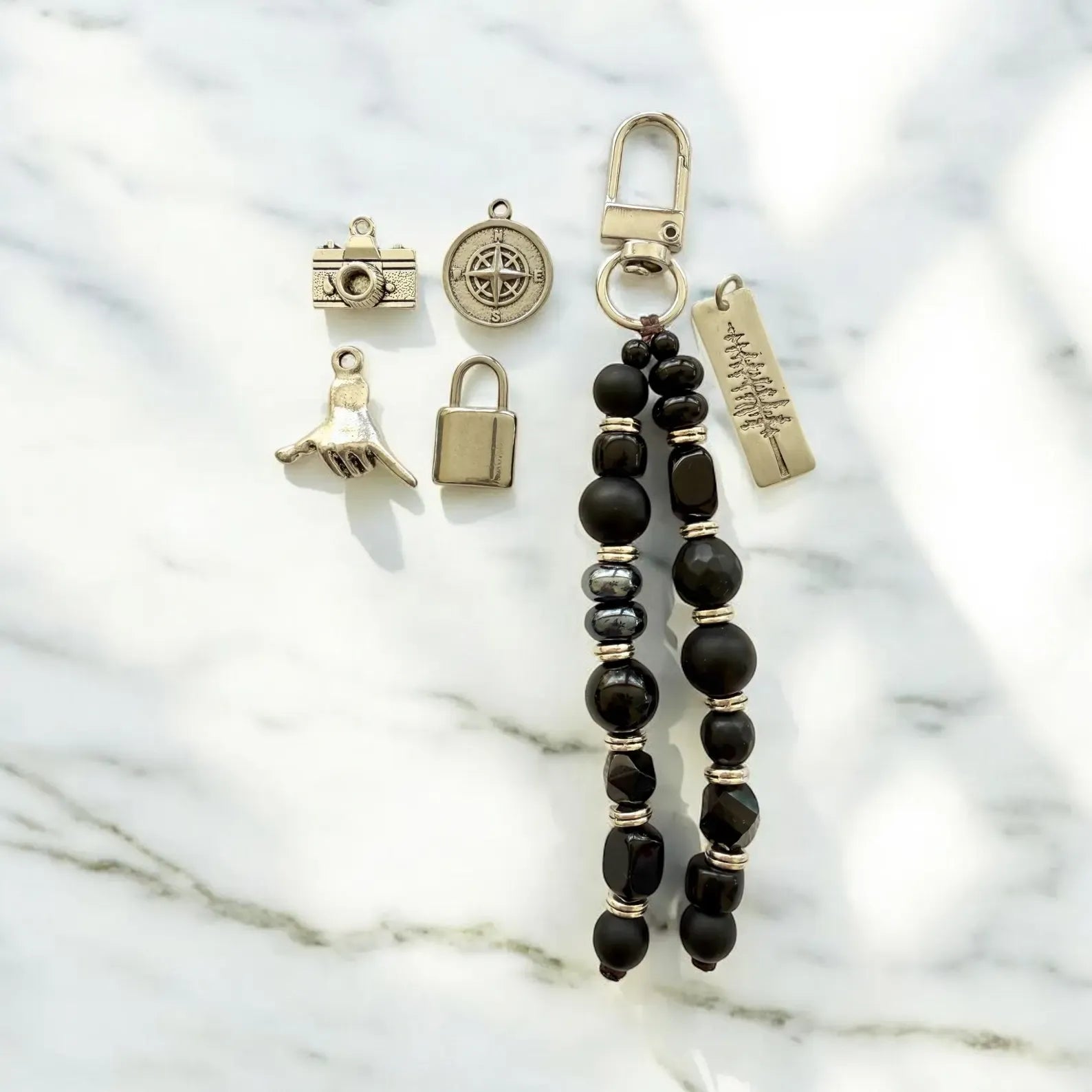 Men’s Black Keychain