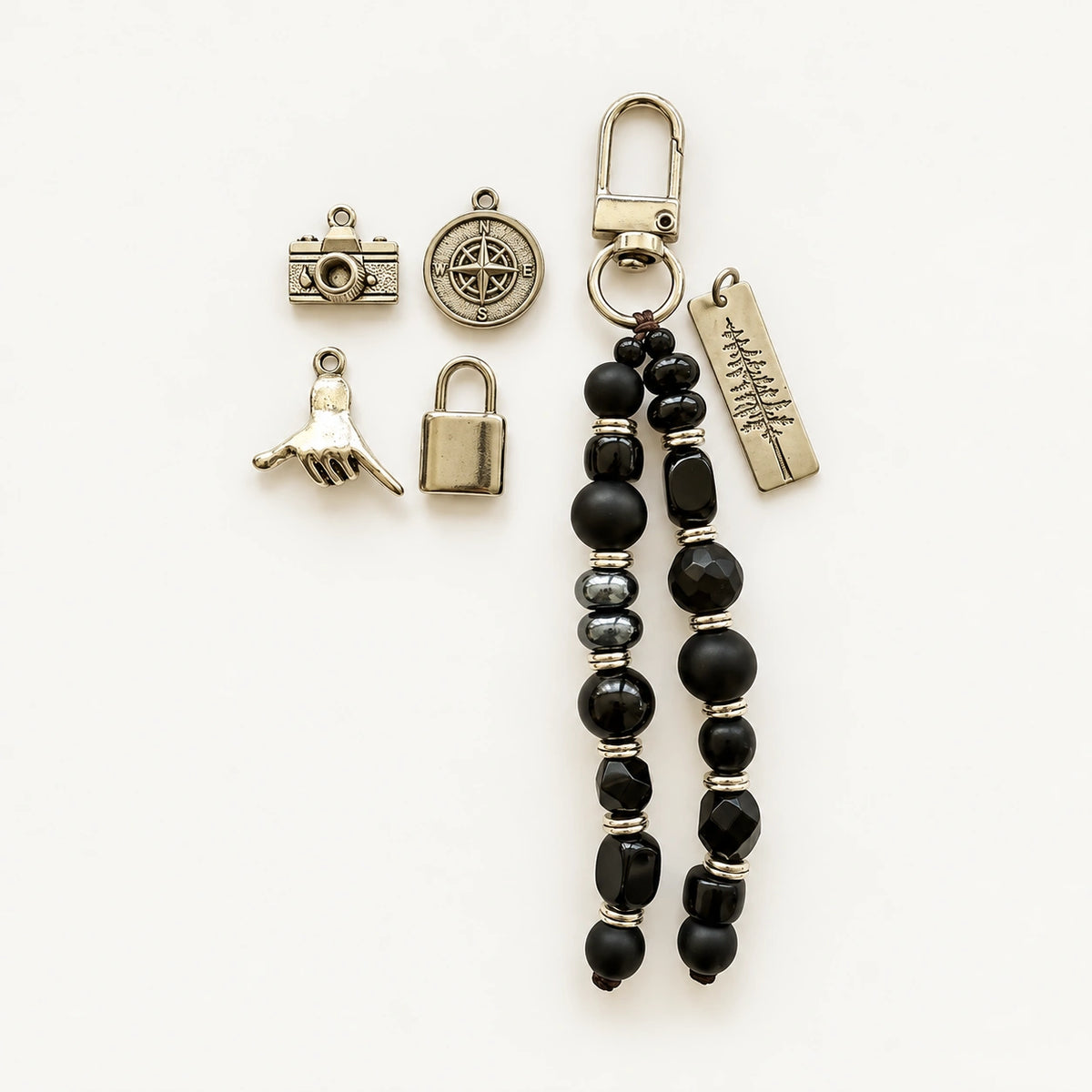 Men’s Black Keychain
