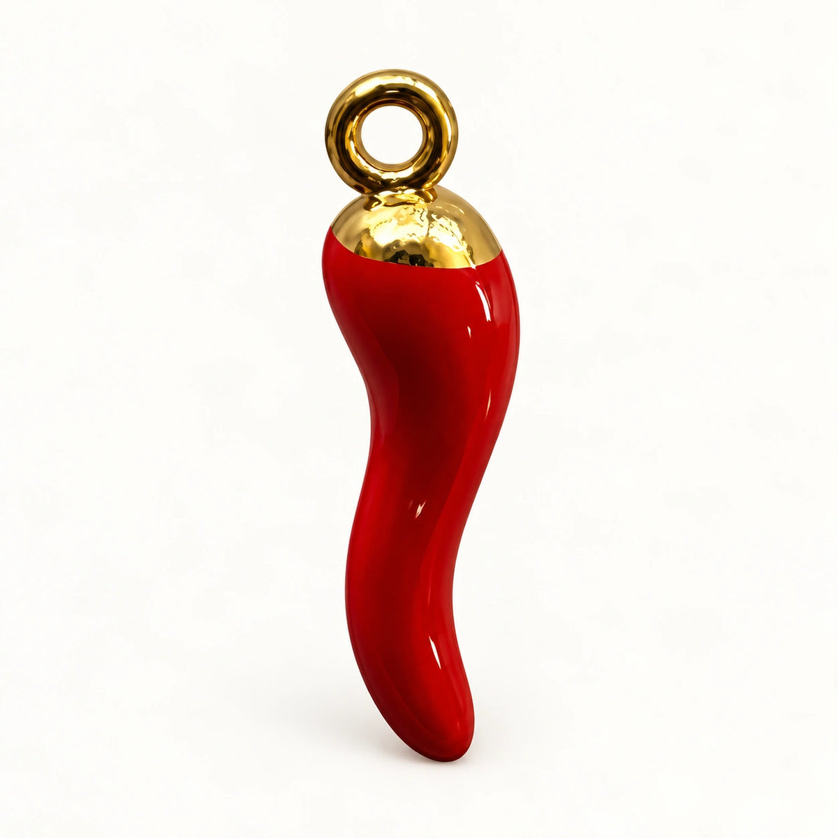 Red Horn Charm for beaded bracelets and keychains